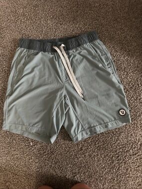 Light green Men's Drawstring Swim Shorts with Logo